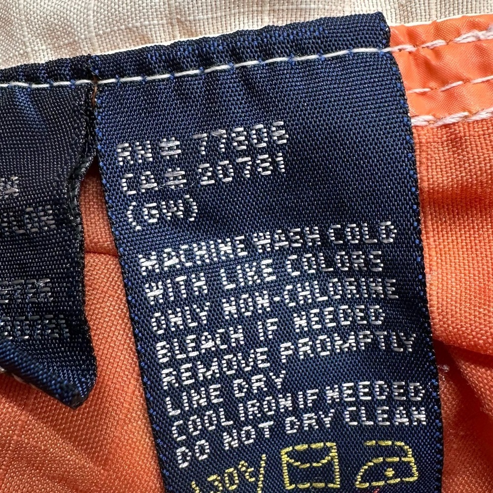 TOMMY HILFIGER Men Vintage Rare 90s Orange Hooded Sail Newport Windbreaker Sz L - Picture 12 of 13